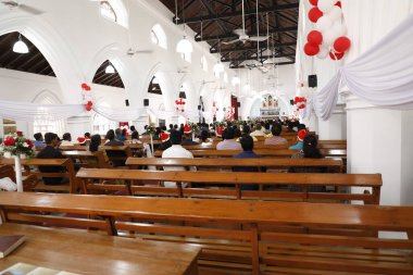 6 Mart 2022 Hyderabad Hindistan Kilisesi 'ndeki Hintliler.