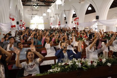 6 Mart 2022 Hyderabad Hindistan Kilisesi 'ndeki Hintliler.