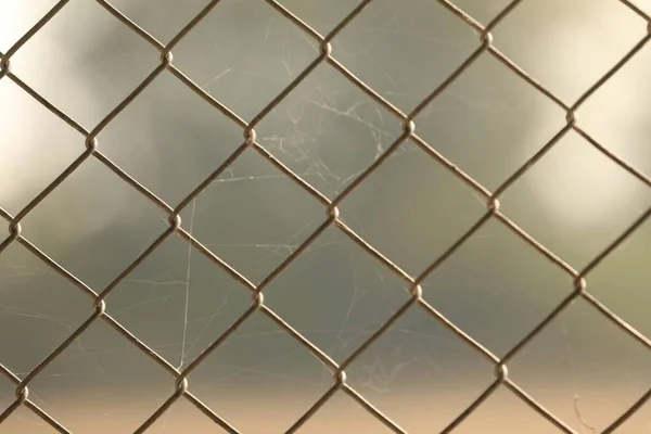 Abstract Metal Fence Jail — Stock Photo, Image