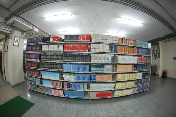 Böcker Collage Library Hyderabad Indien Mars 2022 — Stockfoto