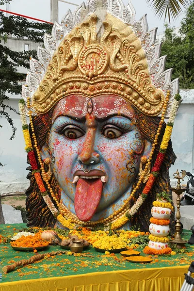 Statua Dio Tempio Hyderabad India Marzo 2022 — Foto Stock