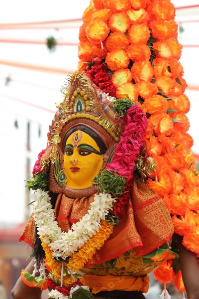 Gottesstatue Einem Tempel Hyderabad Indien März 2022 — Stockfoto