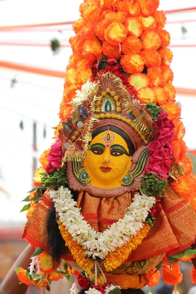 Статуя Бога Храме Хайдарабада Индия Марта 2022 Года — стоковое фото