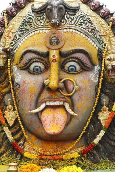 Godsbeeld Een Tempel Hyderabad India Maart 2022 — Stockfoto