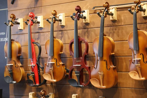 Guitarras Instrumento Música Exibição — Fotografia de Stock