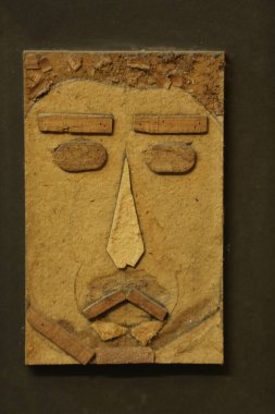 Hyderabad Duvarındaki Erkek Heykeli 5 Mart 2022