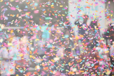 Renkli Kâğıtların Küçük Parçaları