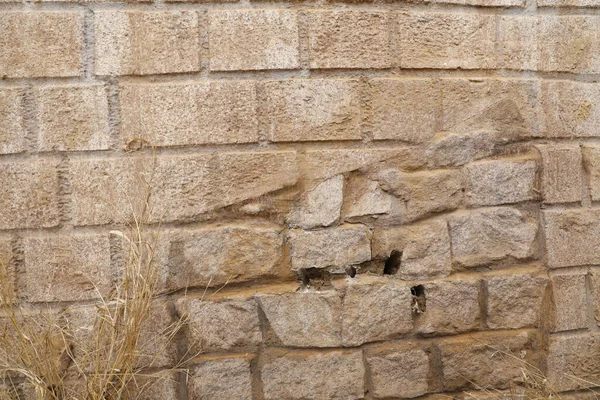 Abstrakcyjny Kamienny Mur Centralnym Więzieniu — Zdjęcie stockowe
