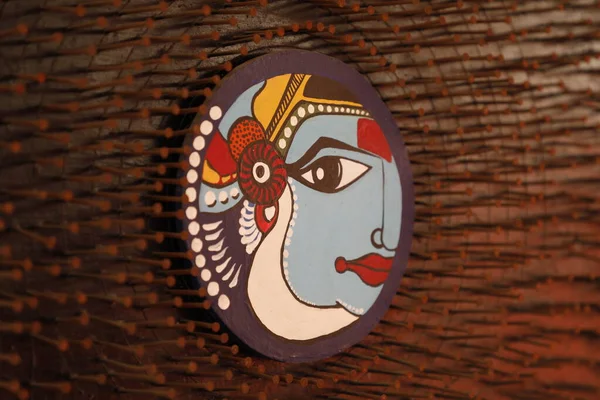 Индийское Искусство Стене Марта 2022 Года Хайдарабад Индия — стоковое фото