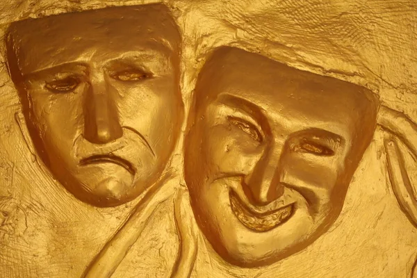 Абстрактная Золотая Скульптура Памятника Марта 2022 Года Хайдарабад Индия — стоковое фото