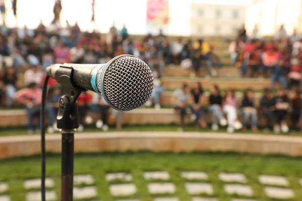 Mikrofon Pódiu Indie — Stock fotografie