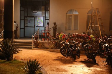 Hyderabad Polis Merkezi 'ne 5 Mart 2022' de yağmur yağdı.