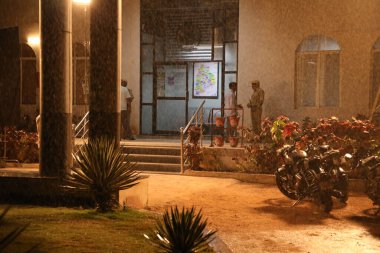 Hyderabad Polis Merkezi 'ne 5 Mart 2022' de yağmur yağdı.