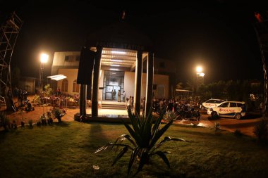 Hyderabad Polis Merkezi 'ne 5 Mart 2022' de yağmur yağdı.