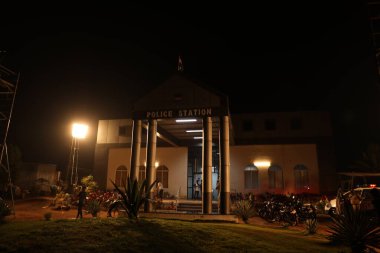 Hyderabad Polis Merkezi 'ne 5 Mart 2022' de yağmur yağdı.