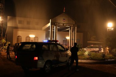 Hyderabad Polis Merkezi 'ne 5 Mart 2022' de yağmur yağdı.