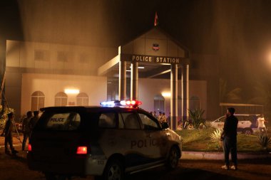 Hyderabad Polis Merkezi 'ne 5 Mart 2022' de yağmur yağdı.