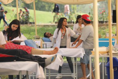 Hyderabad kırsalındaki Kan Bağışı Kampı 6 Mart 2022