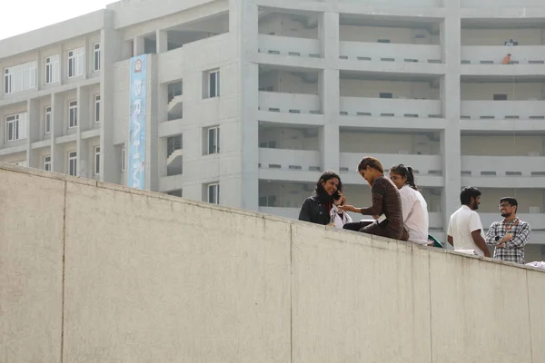 Studenti Medicina Nel Campus Collage Marzo 2022 Hyderabad India — Foto Stock