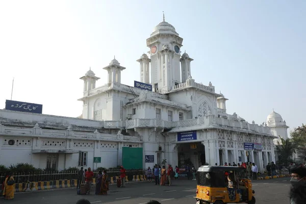 Σιδηροδρομικός Σταθμός Kachiguda Hyderabad Ινδία Μαρτίου 2022 — Φωτογραφία Αρχείου