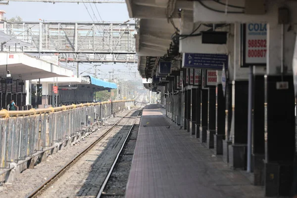 Train Gare Hyderabad Inde Mars 2022 — Photo