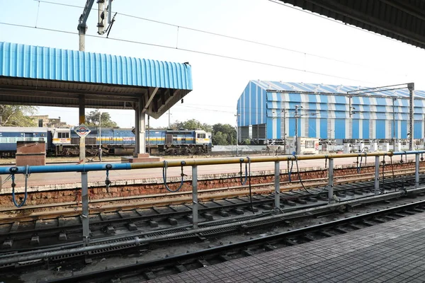 Tren Estación Hyderabad India Marzo 2022 — Foto de Stock