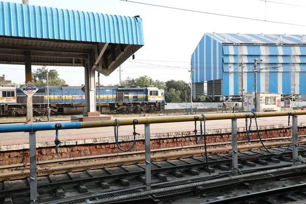 Train Gare Hyderabad Inde Mars 2022 — Photo