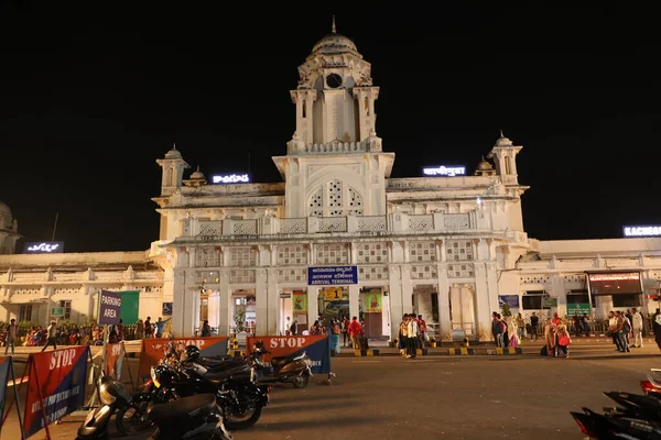 Passagers Dans Une Gare Hyderabad Inde Mars 2022 — Photo