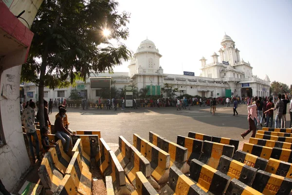 Passengers Train Station Hyderabad India 6Th March 2022 — Stock Photo, Image