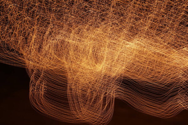Abstract slow shutter lights Background
