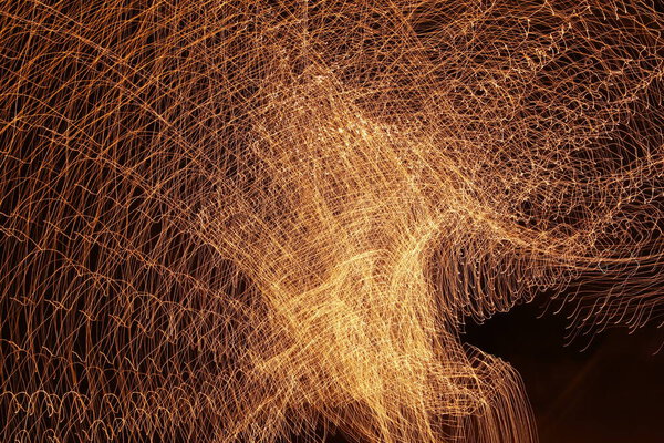 Abstract slow shutter lights Background