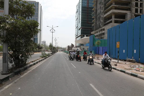 Motorkáři Silnici Hyderabad Indie Března 2022 — Stock fotografie