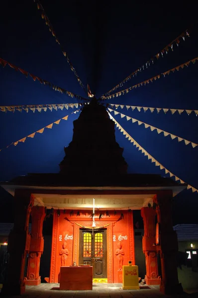 Świątynia Varanasi Ghat Indie — Zdjęcie stockowe