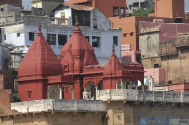 Varanasi ghat Ganj Nehri tapınakta