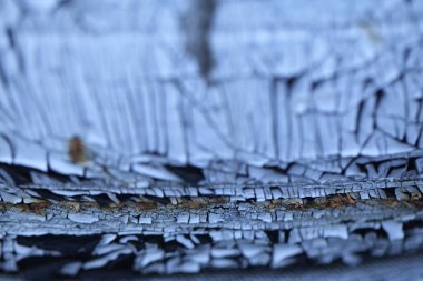 Kulübedeki hasarlı eski lastik dokusu