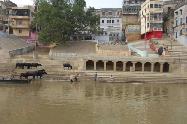 Świątynia Varanasi Ghat — Zdjęcie stockowe