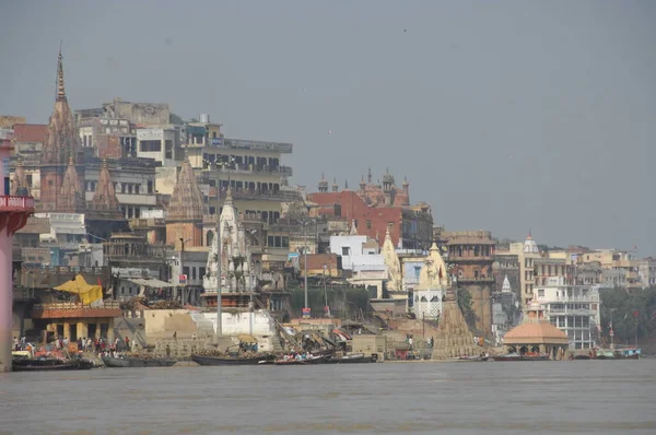 Varanasi Hindistan Daki Tapınak — Stok fotoğraf