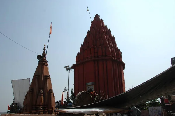 Varanasi Hindistan Daki Tapınak — Stok fotoğraf