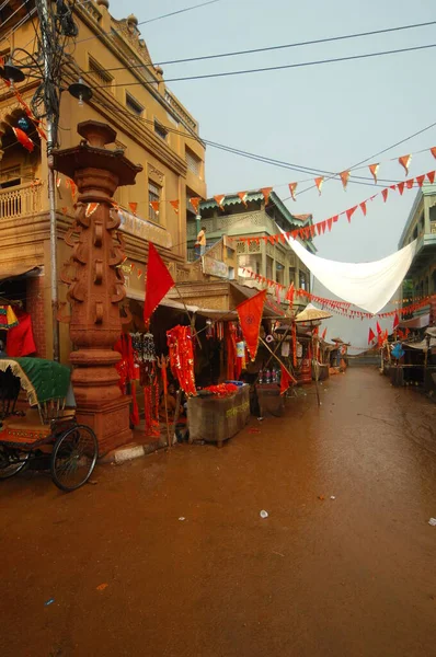 Varanasi Hindistan Daki Tapınak — Stok fotoğraf