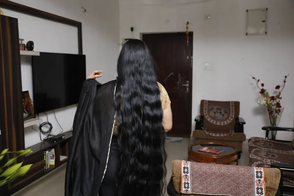 Indian Female model Hair style