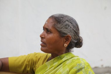 20 Mayıs 2022 Hyderabad Hindistan 'da Hintli Yaşlı Kadınlar