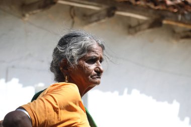 20 Mayıs 2022 Hyderabad Hindistan 'da Hintli Yaşlı Kadınlar