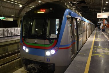 Hyderabad Metro Tren İstasyonu 5 Mart 2022