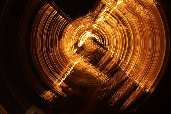 Abstract slow shutter lights Background