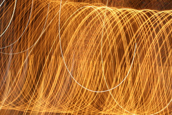 Abstract slow shutter lights Background