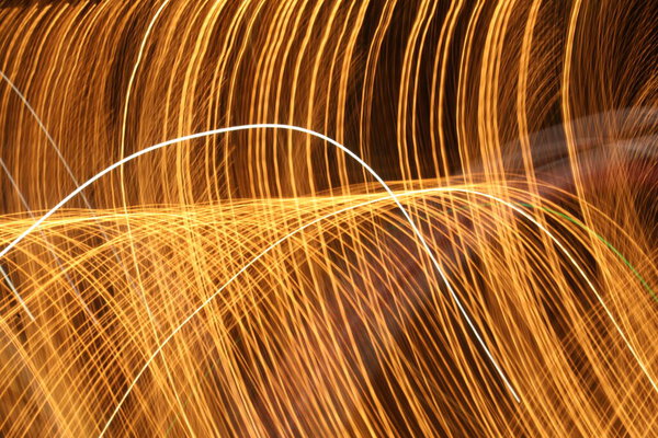 Abstract slow shutter lights Background