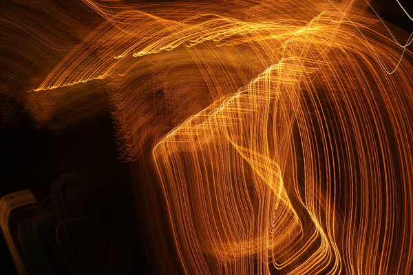 Abstract slow shutter lights Background