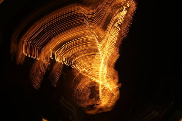 Abstract slow shutter lights Background