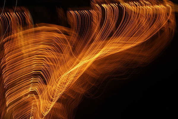 Abstract slow shutter lights Background