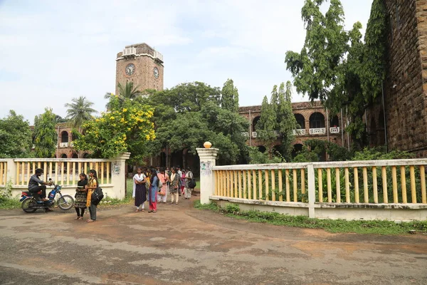 Vrouwelijke Studenten Aan Collage Hyderabad India Maart 2022 — Stockfoto